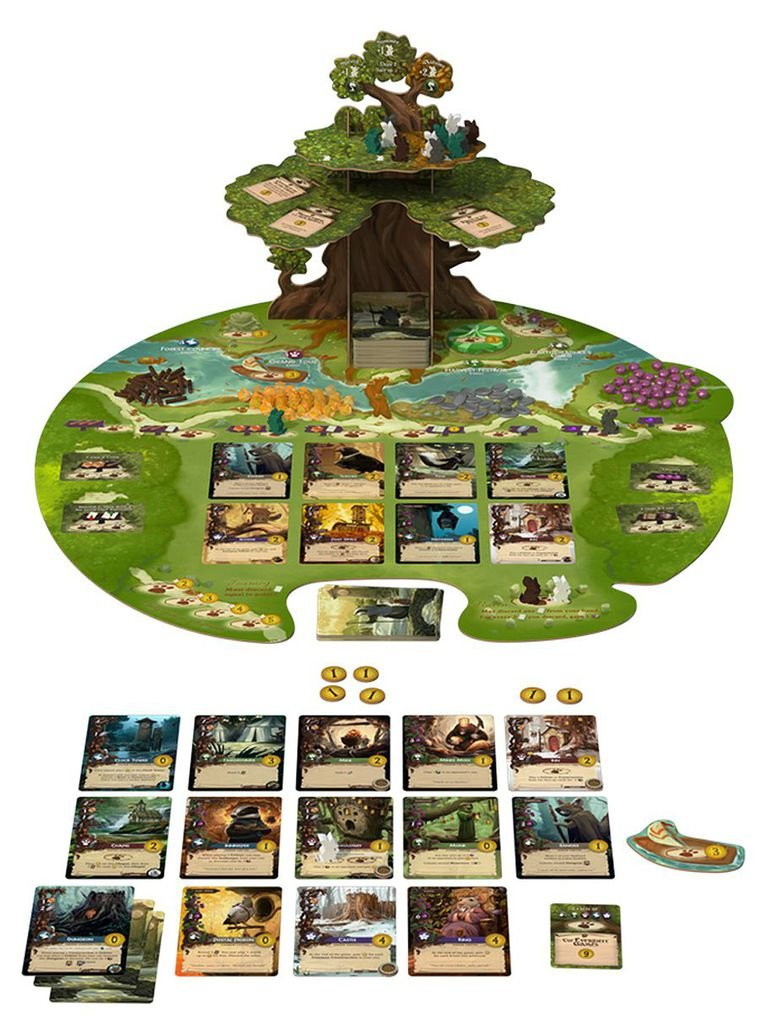Everdell bordspel inhoud van de doos