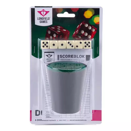 Complete dobbelset met scoreblok Longfield Games